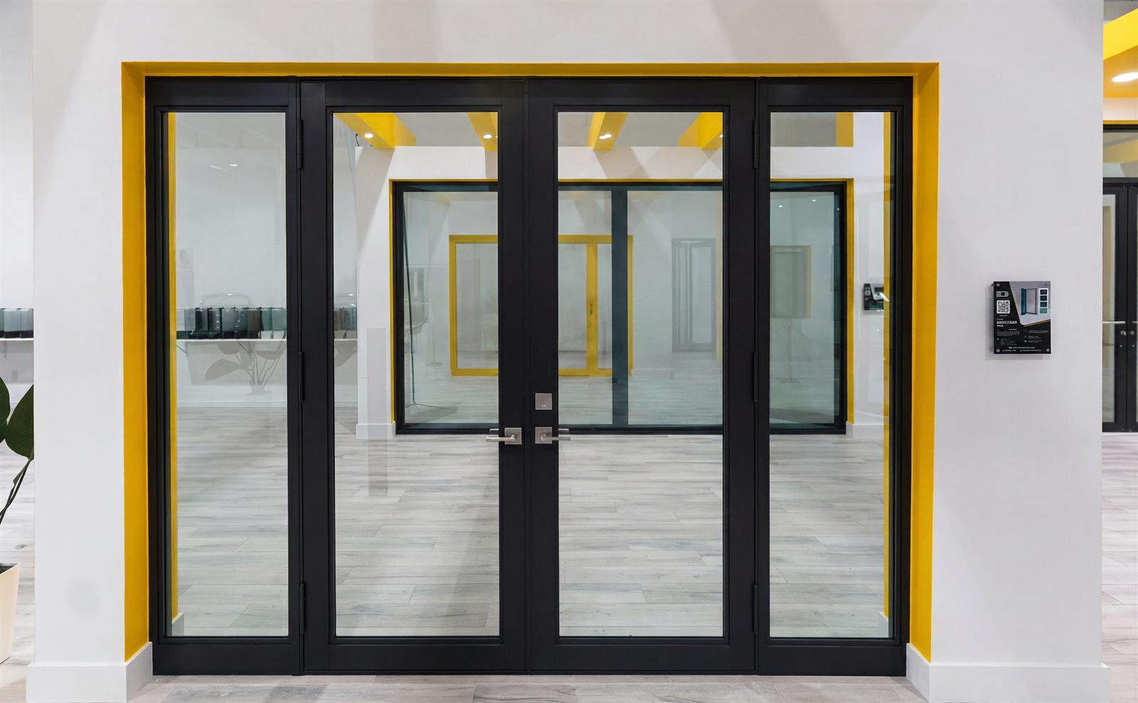Impact-rated front entry door on a Florida home