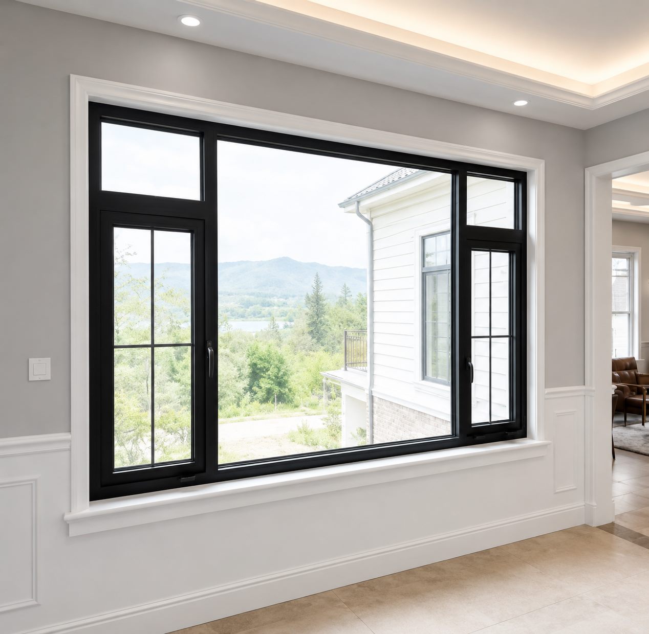 Energy-efficient impact windows on a Pinellas County home