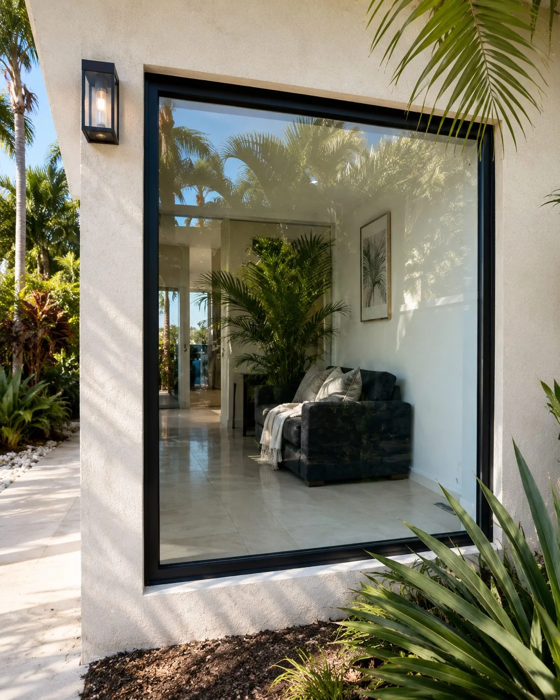 Fixed-pane picture impact window with expansive view