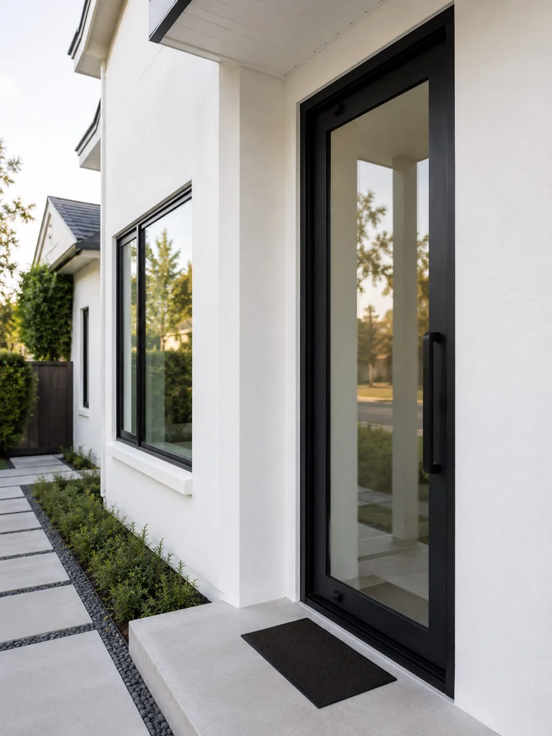 Front entry impact door