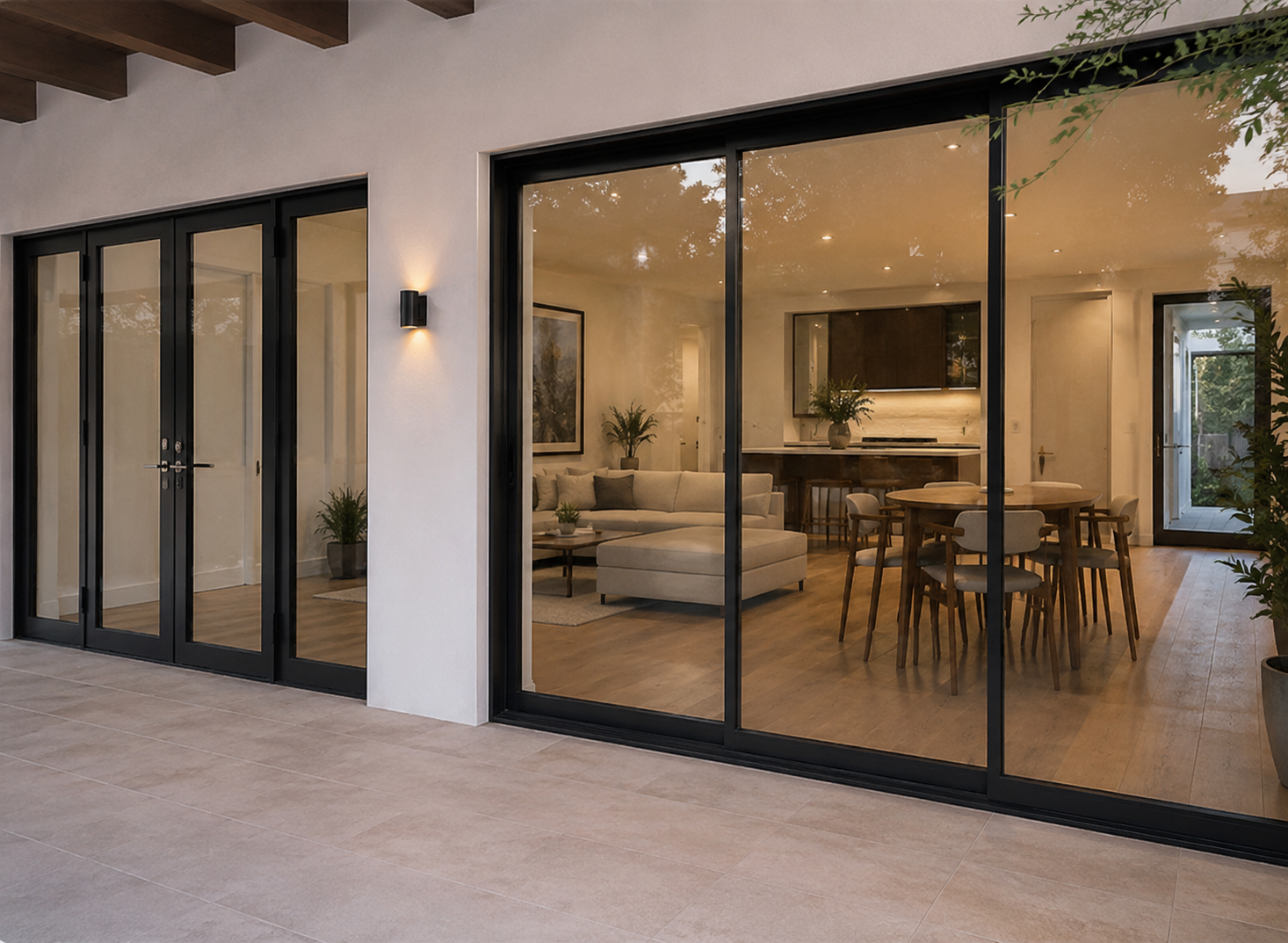 American-made impact sliding glass doors